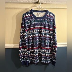 Classic Star Wars MultiColor Crewneck Long Sleeve Top, Women’s size XL